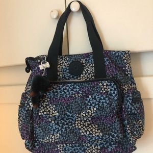 Floral Print Kipling Convertible Backpack Purse
